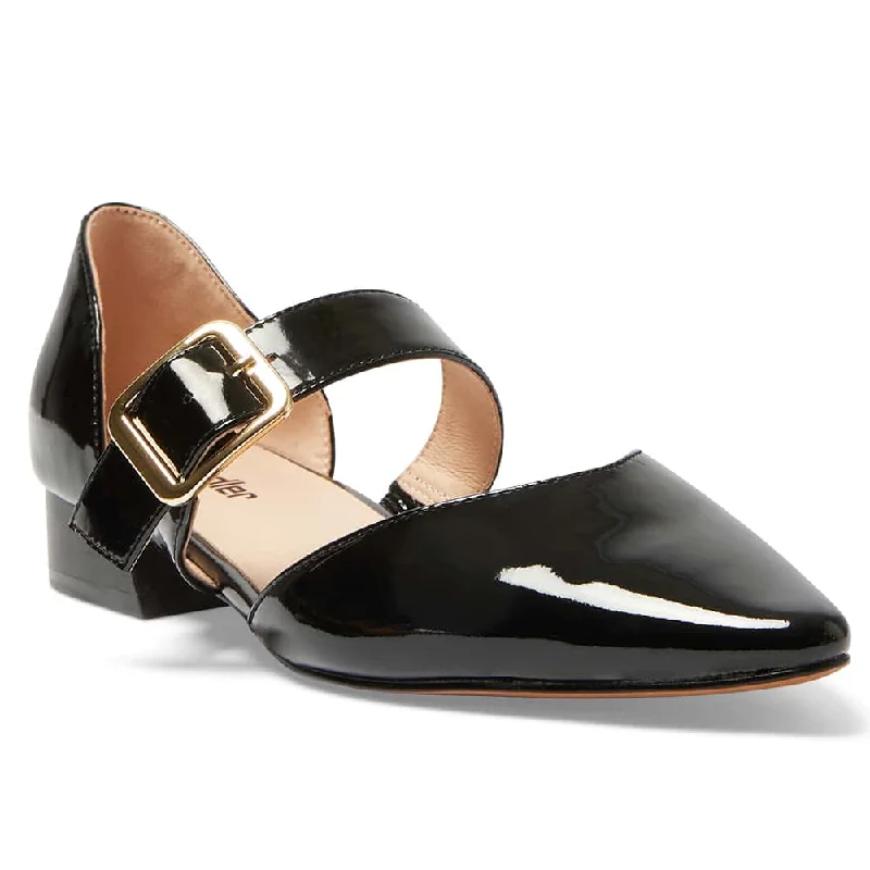 Adore Flat in Black Patent