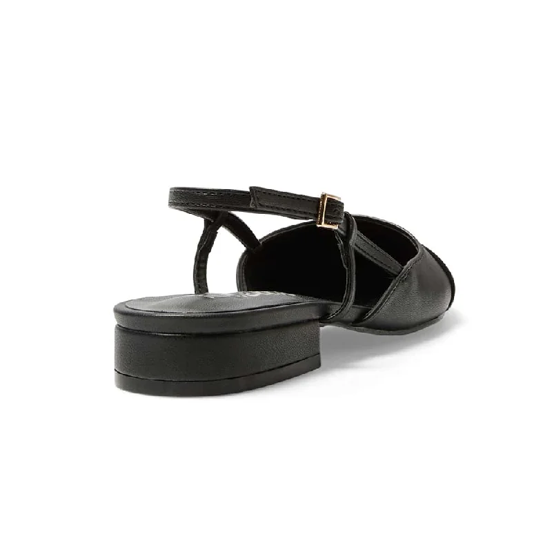 Cleo Flat in Black Patent