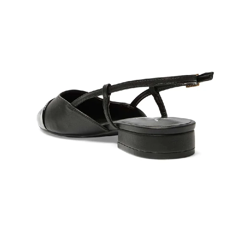 Cleo Flat in Black Patent