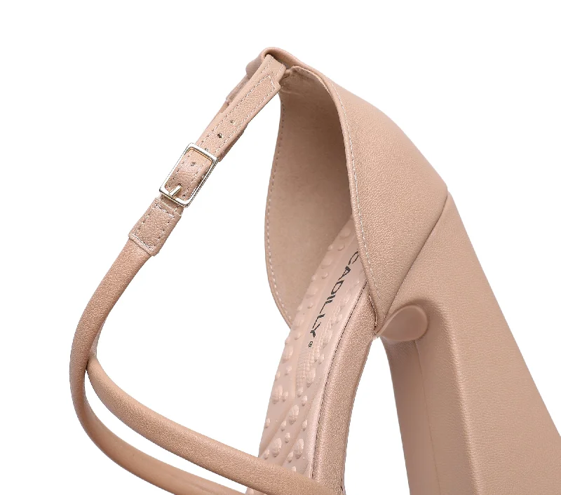 Twilight Glamour Hi-Heel Sandals - Nude (818.011)