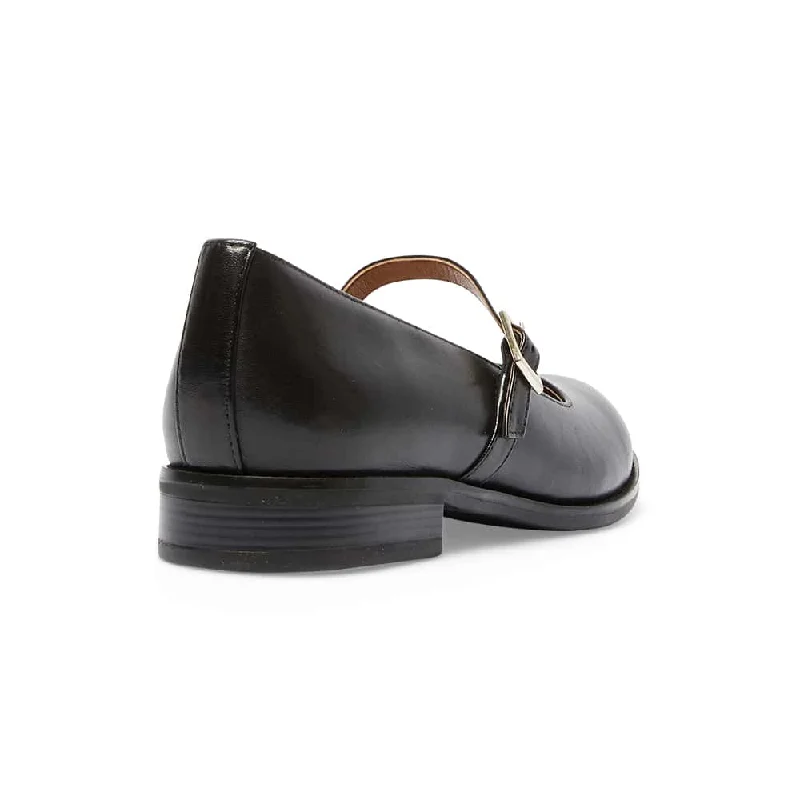 Gabriel Flat in Black Leather