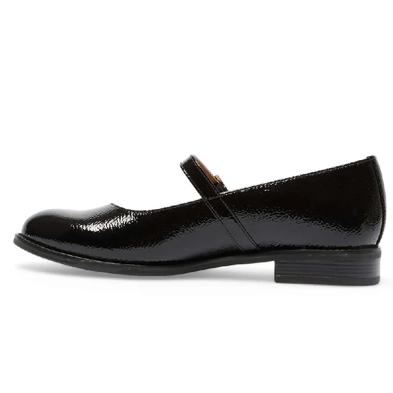 Gabriel Flat in Black Patent