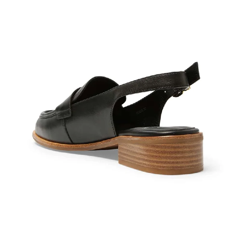 Kenzie Loafer in Black Leather