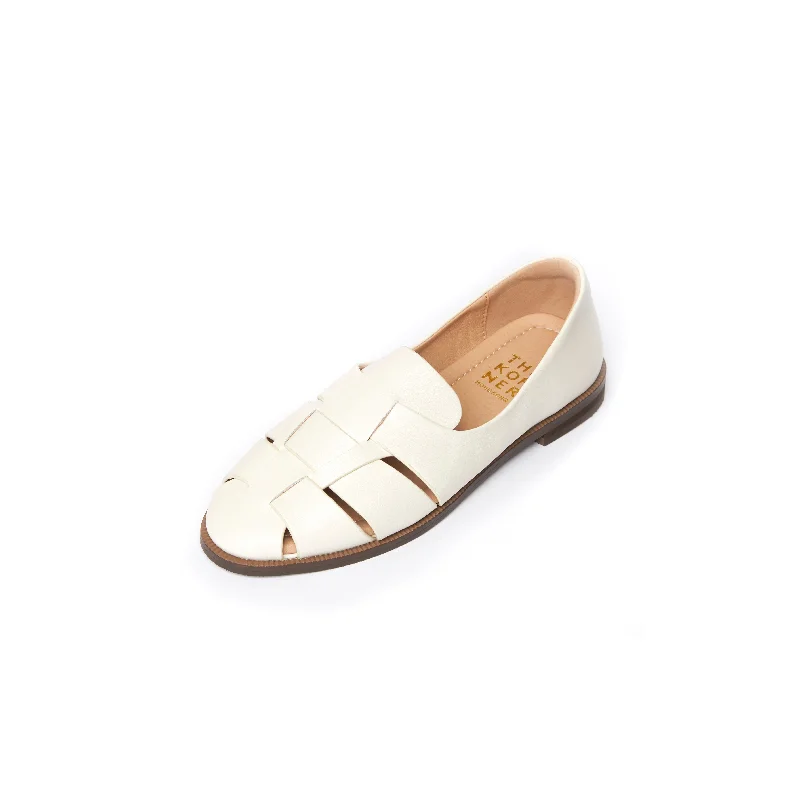 Kris Leather Loafers - Beige ( BEI )