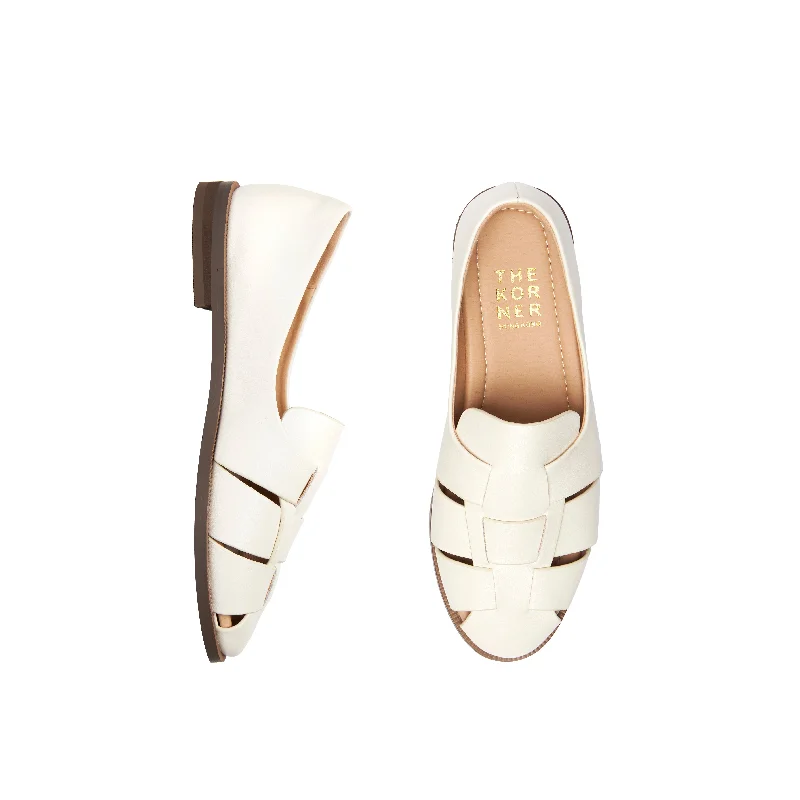 Kris Leather Loafers - Beige ( BEI )