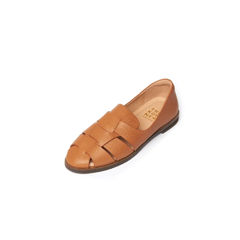 Kris Leather Loafers - Khaki ( KHK )