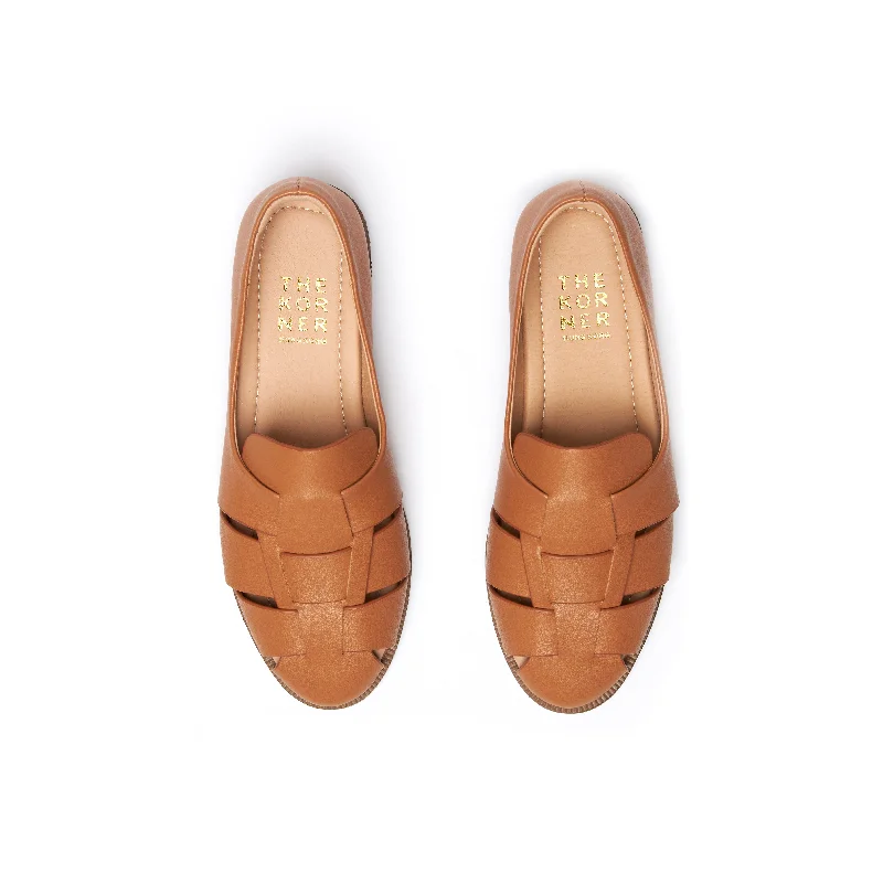 Kris Leather Loafers - Khaki ( KHK )