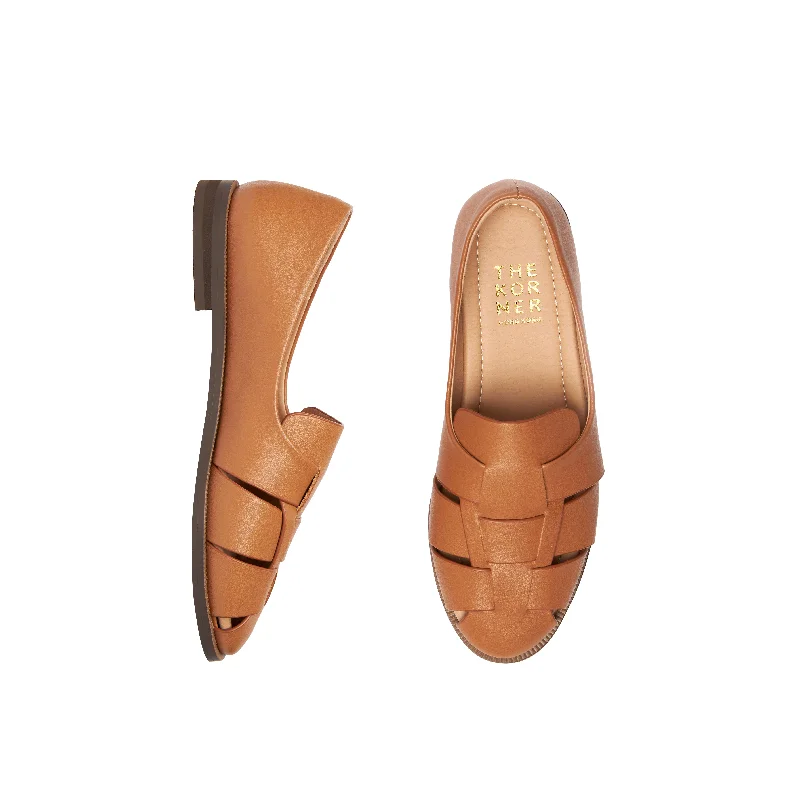 Kris Leather Loafers - Khaki ( KHK )