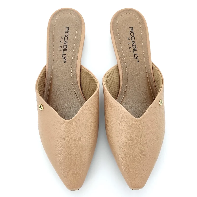 Voguish Mule Flats - Nude (279.001-12)