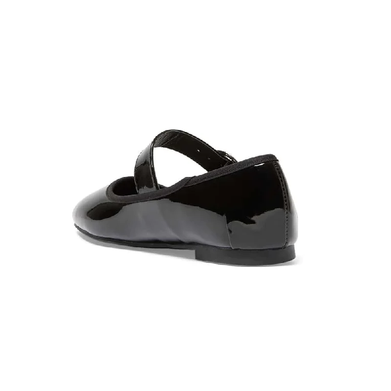 Selma Flat in Black Patent