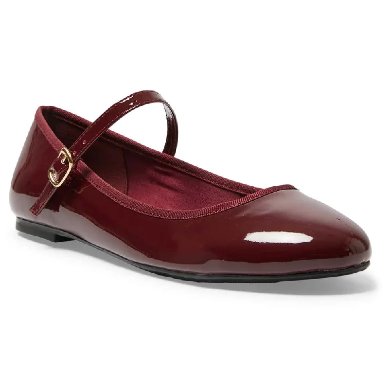 Sweet Flat in Cherry Patent