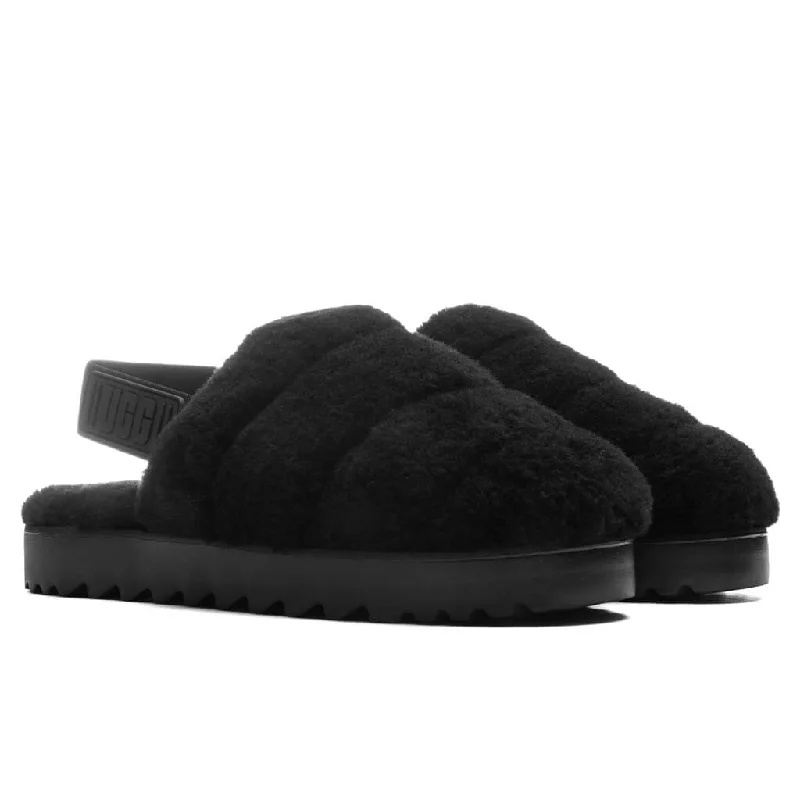 ugg-womens-super-fluff-slipper-black